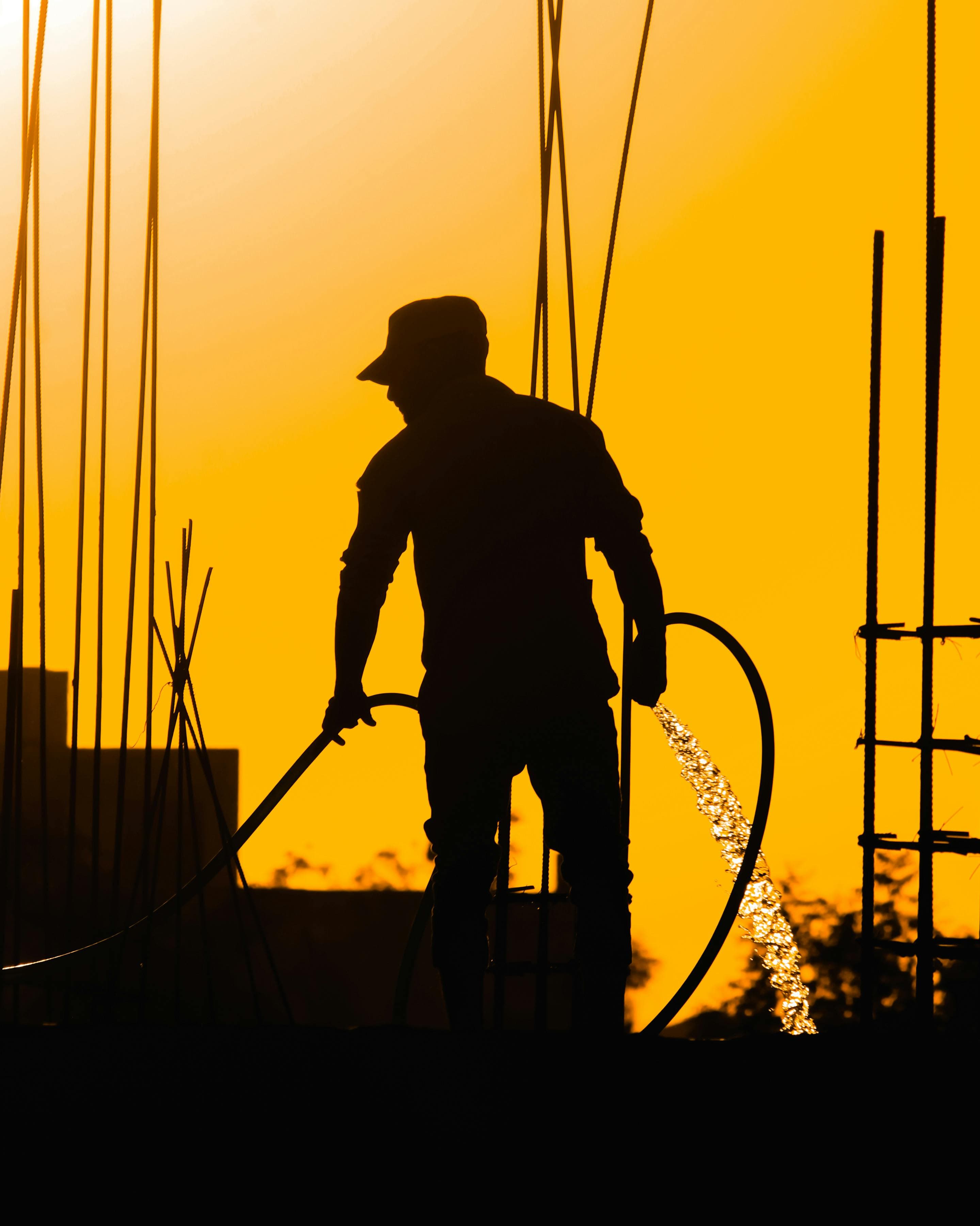 Construction workers on site